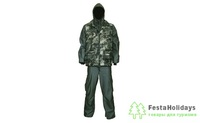 Костюм Huntsman Тайга-3, демисезонный (алова-мембрана) Хаки/MU-1G