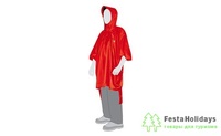 Дождевик Poncho 2 M-L red