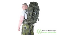 Рюкзак KE Tactical 70л рейдовый (стропы олива) ЕМР