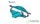 Сумка для тренировок Green Hermit с 1 бутылкой Cavalry 500 Blue