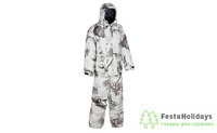 Костюм Huntsman Памир (Буран-М, алова-мембрана) Белый лес (кусты)